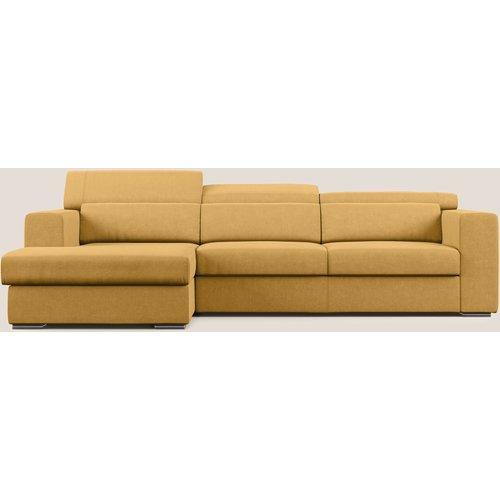 Divanistore vegas divano angolare con poggiatesta reclinabili in microfibra impermeabile t11